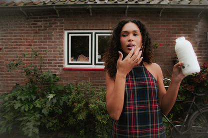 Bringing sexy back top blue tartan