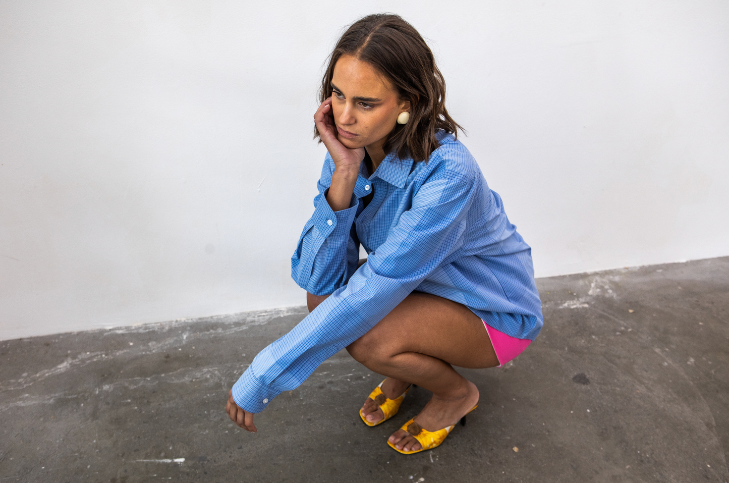 The borrowed shirt - blue